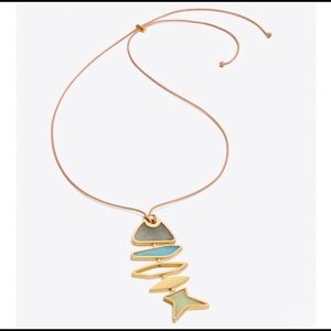 Tory Burch fish necklace